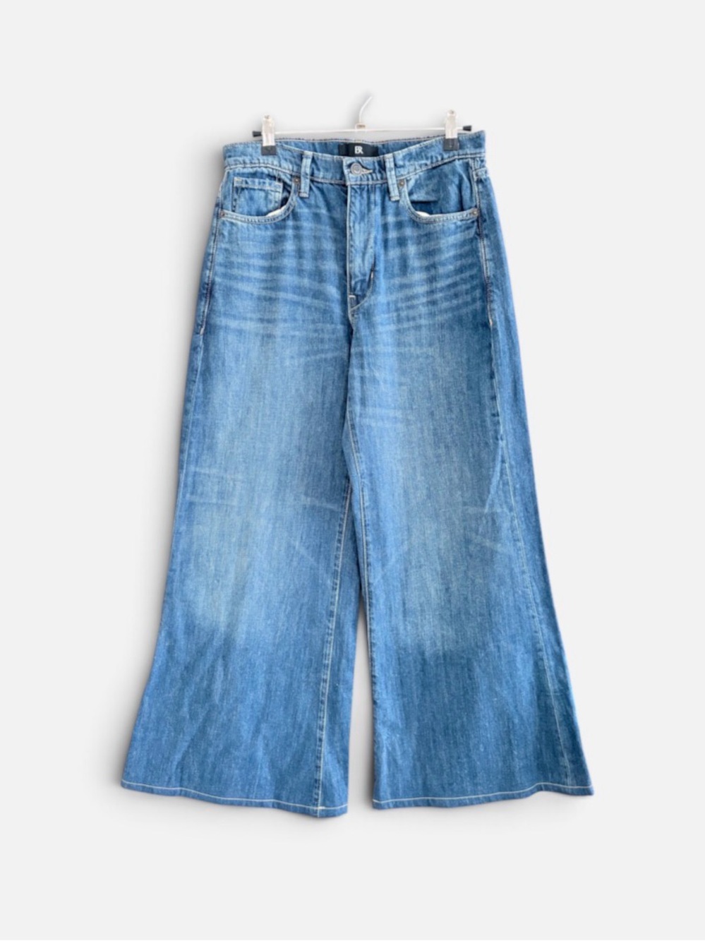Banana Republic Light Blue Wide-Leg Denim Puddle Jeans 27 x 27 * hemmed